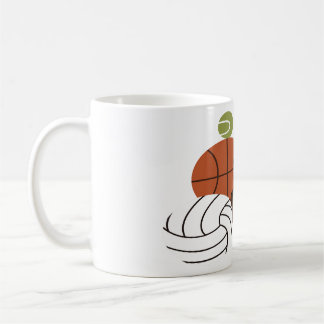 sports ball illustration coffee mug