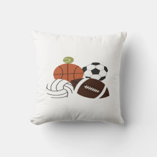 sports ball illustration cushion