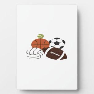 sports ball illustration plaque
