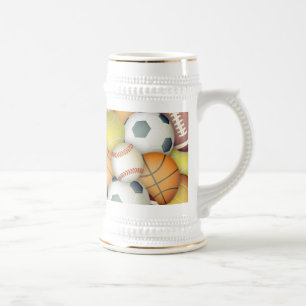 Sports-Balls Beer Stein