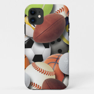 Sports Balls Collage iPhone 11 Case