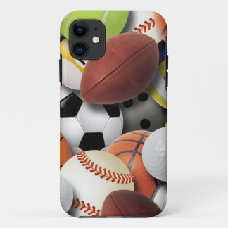 Sports Balls Collage iPhone 11 Case