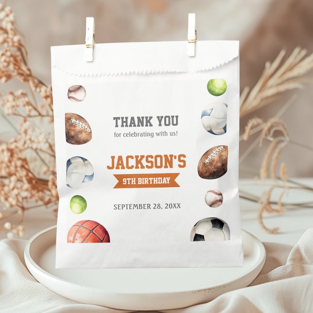 Sports Balls Let's Have a Ball Favour Bags (Creator Uploaded)