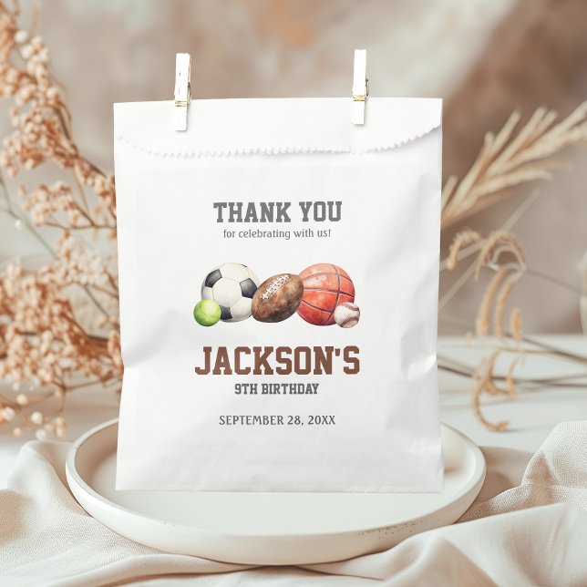 Sports Balls Let's Have a Ball Favour Bags (Creator Uploaded)