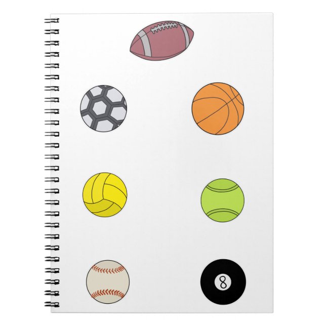Sports Balls Notebook (Front)