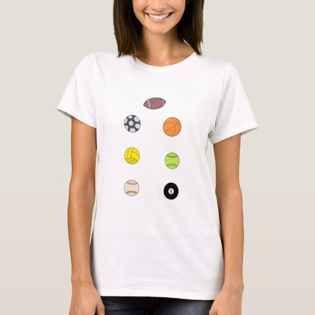 Sports Balls T-Shirt (Front)