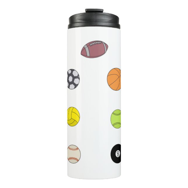 Sports Balls Thermal Tumbler (Front)