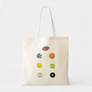 Sports Balls Tote Bag