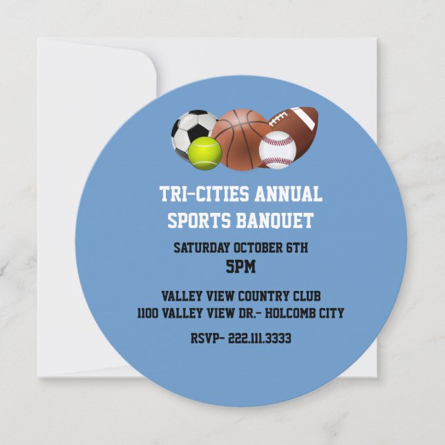 Sports Banquet Invitation (Front)