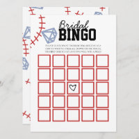 Sports Baseball Homerun Glitter Bridal Shower Game