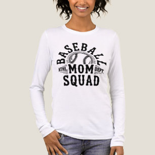 Sports Baseball Mom Squad Tri-Blend Shirt