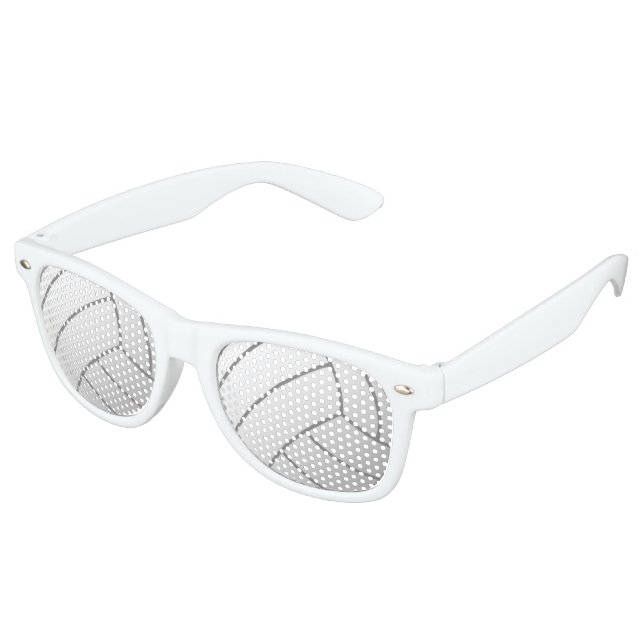 Sports Beach Volleyball Fan Retro Sunglasses (Angled)