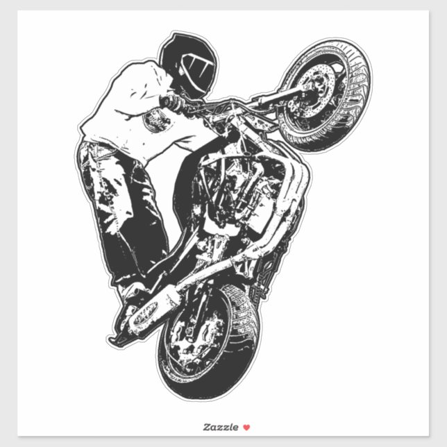 Sports Bike Sticker (Sheet)