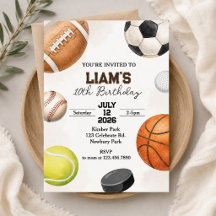 Sports Birthday | All Sports Ball Birthday Party