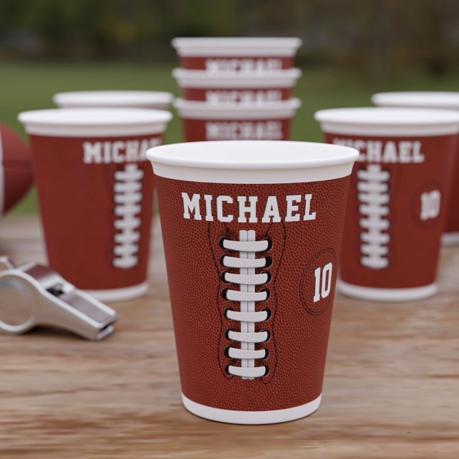 Sports Birthday American Football Party Paper Cup (Creator Uploaded)