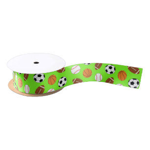 Sports Birthday Party Kids Cute Satin Ribbon