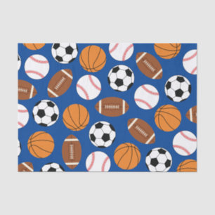 Sports Birthday Party Kids Cute Tissue Paper