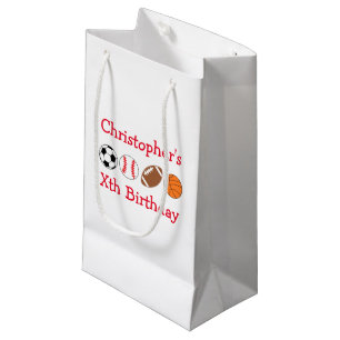 Sports Birthday Small Gift Bag