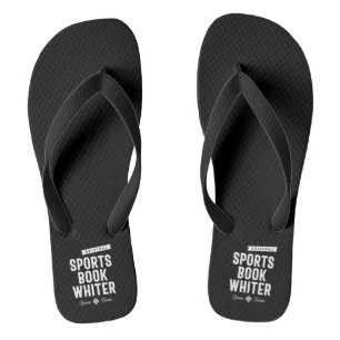 Sports Book Whiter Job Title Gift Jandals