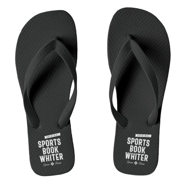 Sports Book Whiter Job Title Gift Jandals (Footbed)