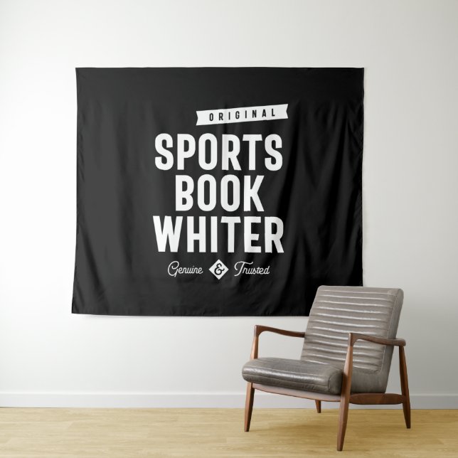 Sports Book Whiter Job Title Gift Tapestry (In Situ (Horizontal))