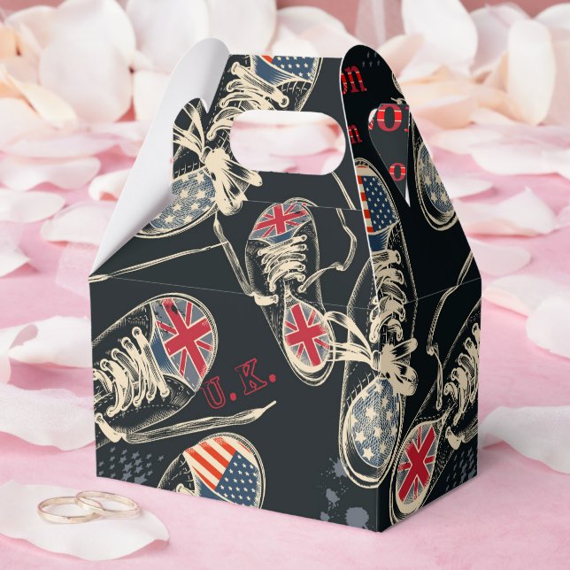 Sports Boots Fashion Pattern  Favour Box (Wedding)