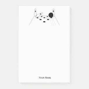 Sports Bowling Ball and Pins Post-it Notes