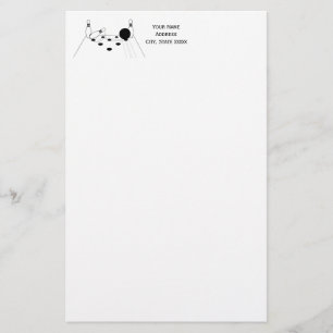 Sports Bowling Ball and Pins Stationery