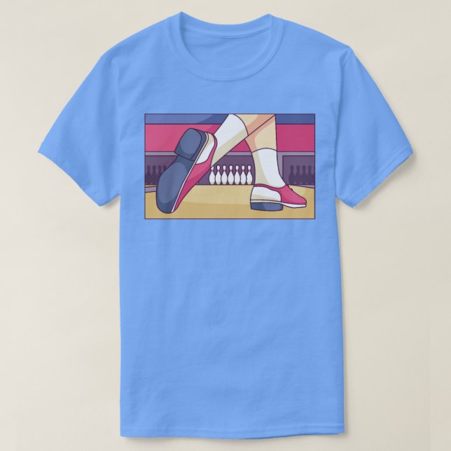 Sports Bowling Shoes  T-Shirt (Design Front)