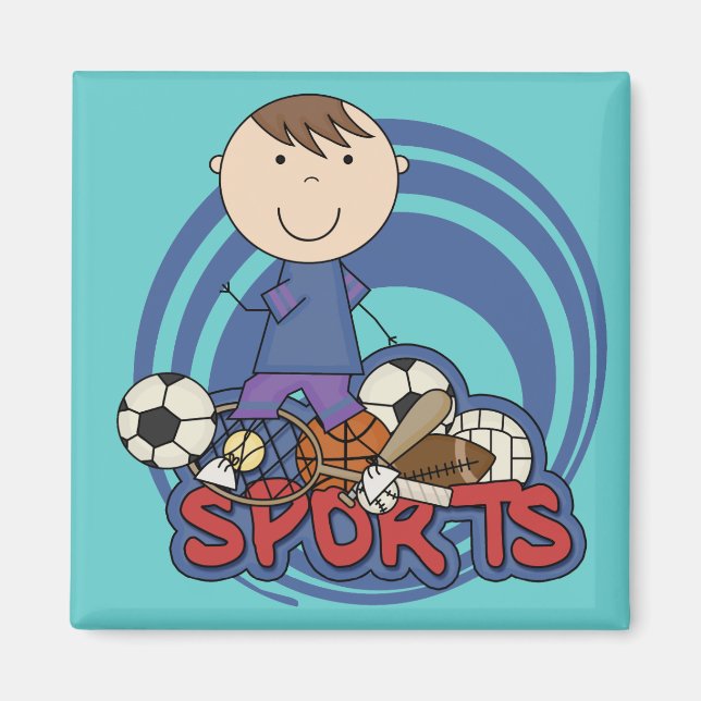 Sports Boy Soccer T-shirts and Gifts Magnet (Front)