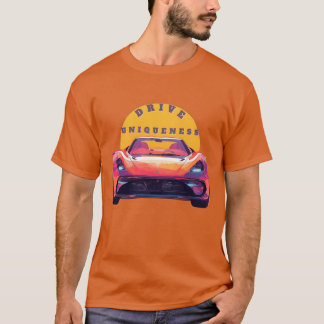 Sports Car Against a Vibrant Sunset T-Shirt