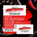 Sports Car, Auto Mechanic & Repairs Advertising Flyer<br><div class="desc">Sports Car,  Auto Mechanic & Repairs Advertising Flyers By The Business Card Store.</div>