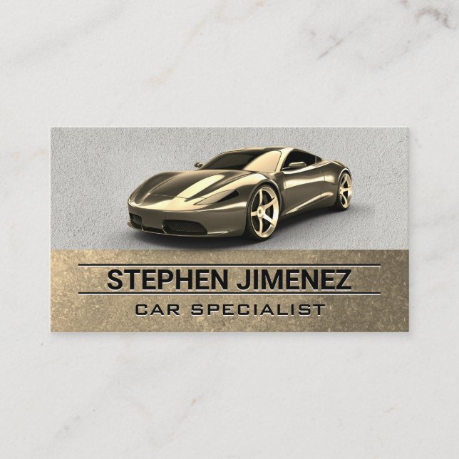 Sports Car | Auto Repair and Parts Business Card (Front)