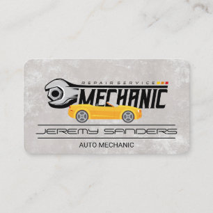 Sports Car Auto Repair Mechanic Business Card