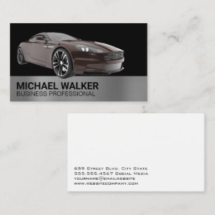 Sports Car Auto Services Business Card