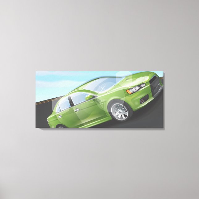 Sports Car Canvas Print (Front)