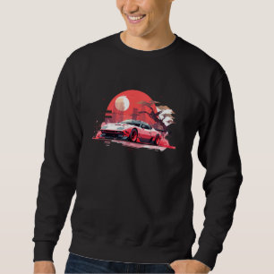 Sports Car Exotic Japanese Racing Tuner Drift Car Sweatshirt