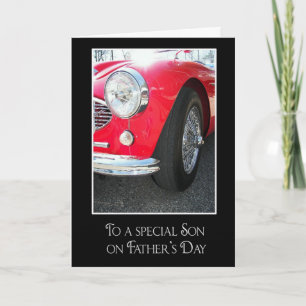 Sport's Car for Son Card