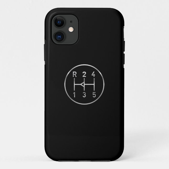 Sports car gear knob, transmission shift pattern Case-Mate iPhone case (Back)