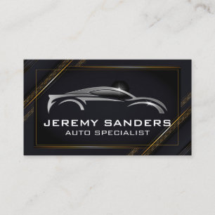 Sports Car Logo Auto Care Business Card