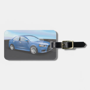 Sports Car Luggage Tag