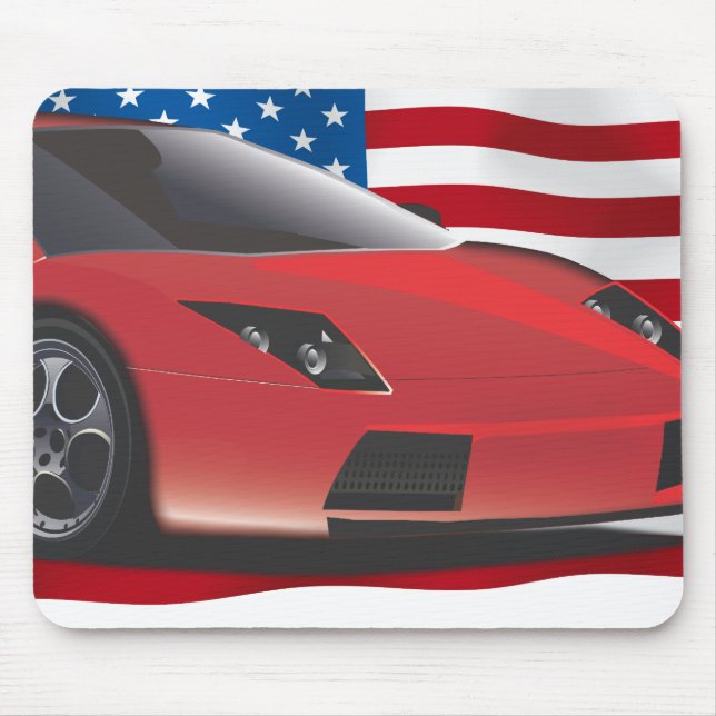 Sports Car Mouse Pad (Front)