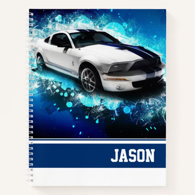 Sports Car Notebook (Front)