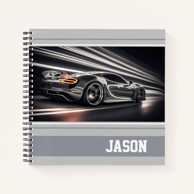 Sports Car Notebook (Front)