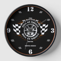 Sports Car Racing Chequered Flag Pro Driver Garage