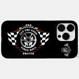 Sports Car Racing Chequered Flags Wheel Burnout Case-Mate iPhone 14 Pro Max Case