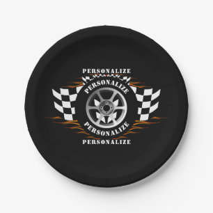 Sports Car Racing Fun Party Celebration Supplies Paper Plate