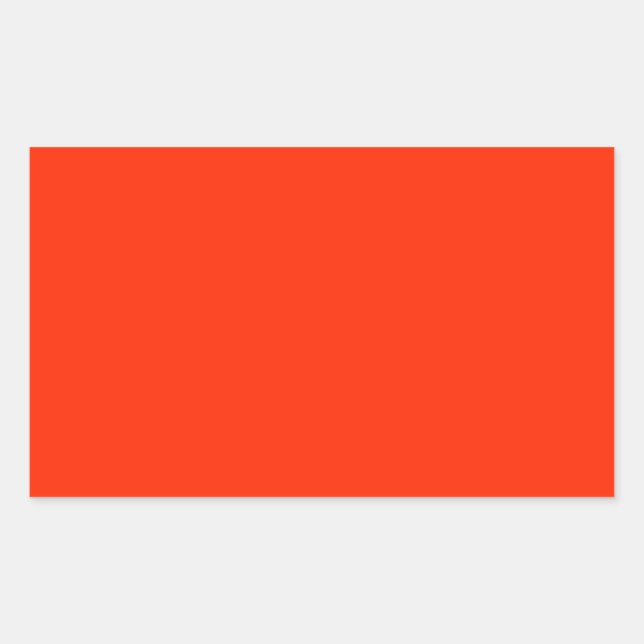 Sports Car Red Cute Full Colour Rectangular Sticker (Front)