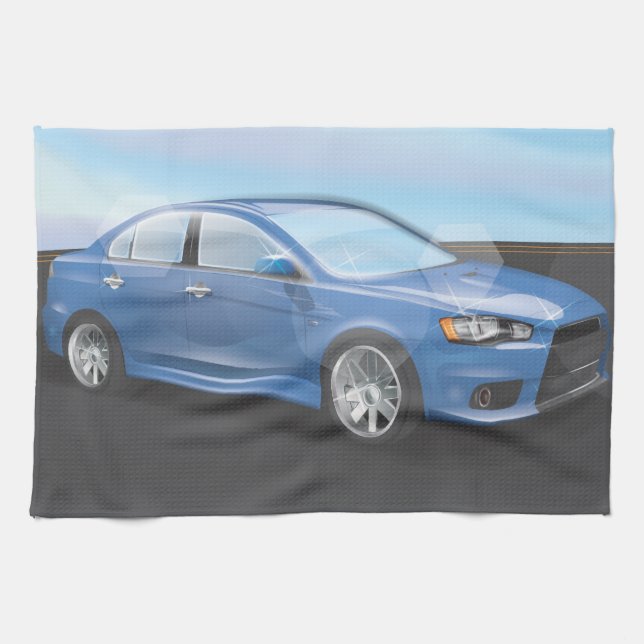Sports Car Tea Towel (Horizontal)