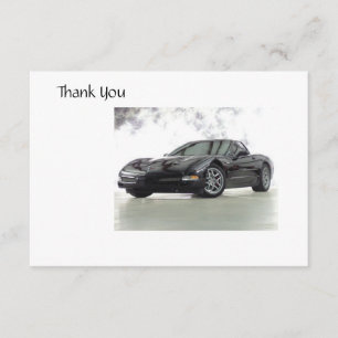 Sports Car Thank you Card